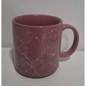 Vintage Coffee Mug Cup TAYLOR & NG Pink Purple NAUGHTY Orgy Hippos JAPAN